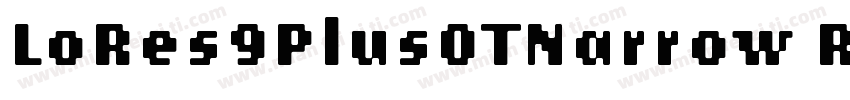 LoRes9PlusOTNarrow Regular字体转换